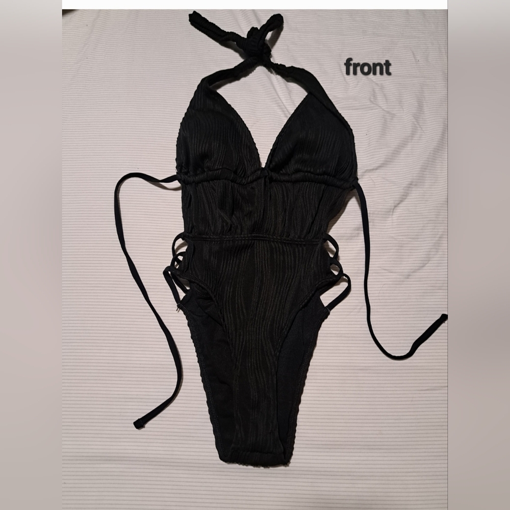 Black  One Piece Swimsuit